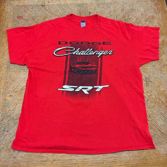 Dodge Challenger SRT Logo Mens XL Red Auto Car Graphic T-Shirt Official Licensed - Picture 1 of 6